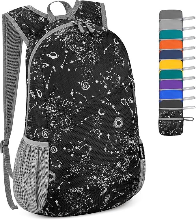 ZOMAKE Lightweight Packable Backpack, Foldable Backpacks Small Daypack by ZOMAKE