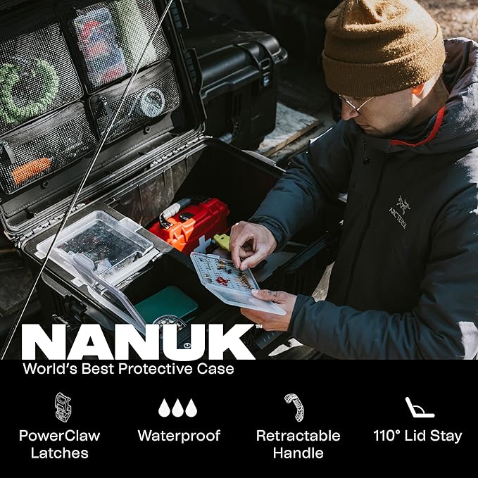 NANUK Trail 80 – 79L Waterproof Storage Box – Wheeled & Modular Cargo Case - Image 6