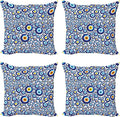 Ambesonne Evil Eye Throw Pillow Cushion Case Pack of 4, Traditional Turkish by Ambesonne