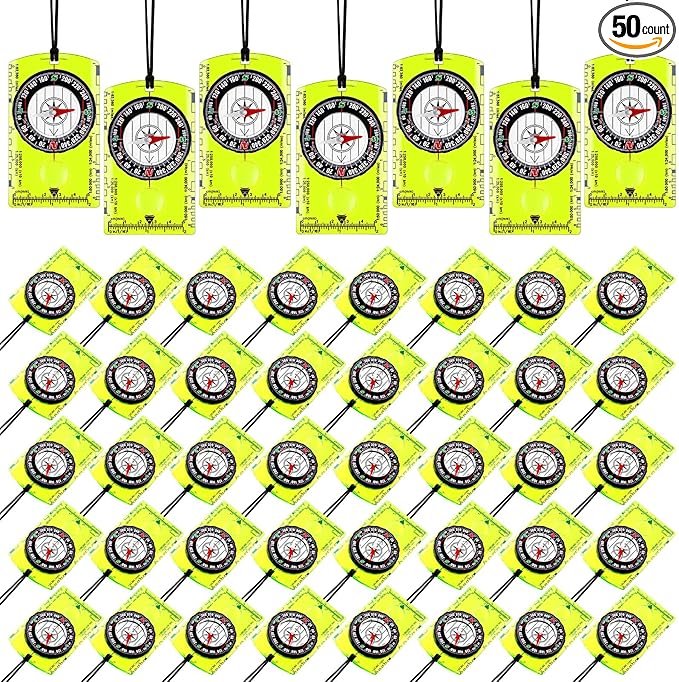 Geiserailie Acrylic Orienteering Compass Hiking Backpacking Map Reading Compass by Geiserailie