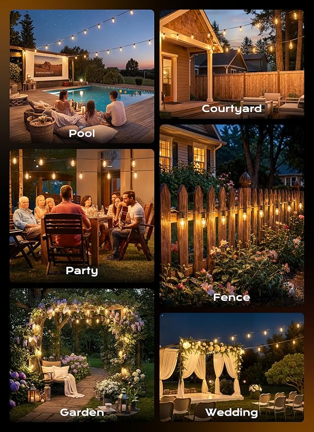 Minetom 152FT Outdoor String Lights - Image 8