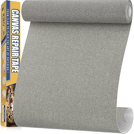 Canvas Repair Tape, 16 x 63 Inch Waterproof Heavy Duty Fabric Tape by ProfessionalFurnitureRepair
