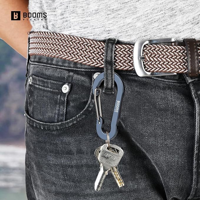Booms Fishing CC5 Multi-Use Carabiner Clips, 10 Pack 2.3"/ 3.1" Caribeener Clips - Image 5