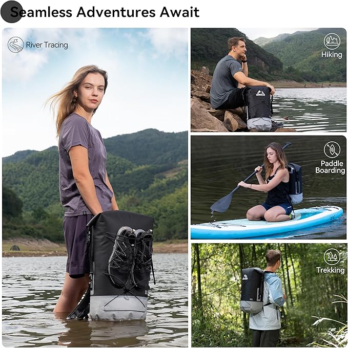 MARCHWAY Floating Roll Top Dry Bag, Flexible Lightweight TPU Waterproof - Image 7