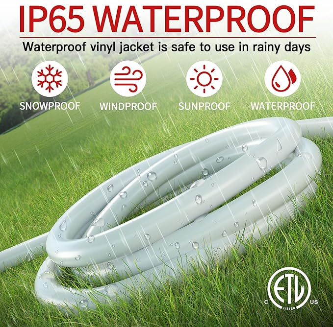 Skrizcable 16/3 50 FT Outdoor Extension Cord Waterproof, Weatherproof & Flame - Image 7