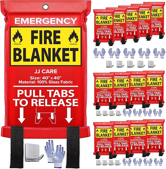 JJ CARE Fire Blanket – 14 Packs by JJCARE