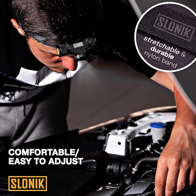 SLONIK Rechargeable Headlamp Flashlight - Image 7