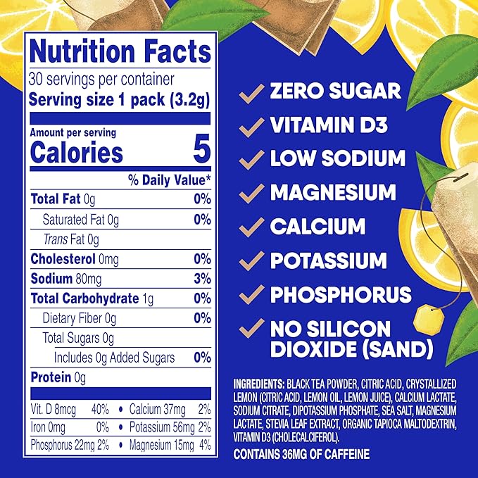 GoHydrate Low Sodium Electrolytes Powder Packets Sugar Free - Image 7