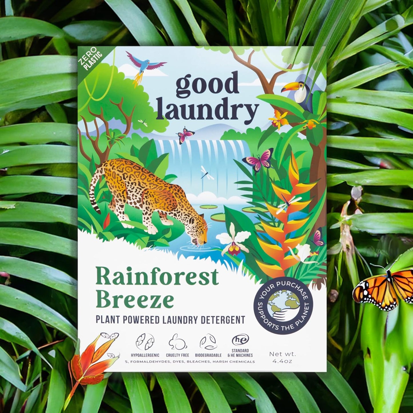 Good Laundry Rainforest Breeze Detergent Sheets, Scent Booster, & Dryer Sheet Bundle - No Plastic Jugs, Eco-Friendly, Zero Harsh Chemicals, Hypoallergenic - Based in the USA