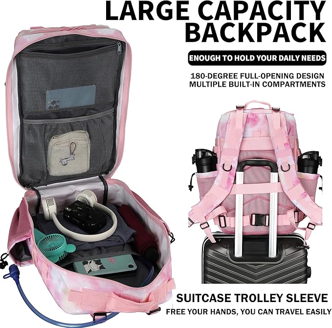 Military Tactical Backpack 45L/25L 3 Day Assault Pack Molle Daypack Hiking - Image 5