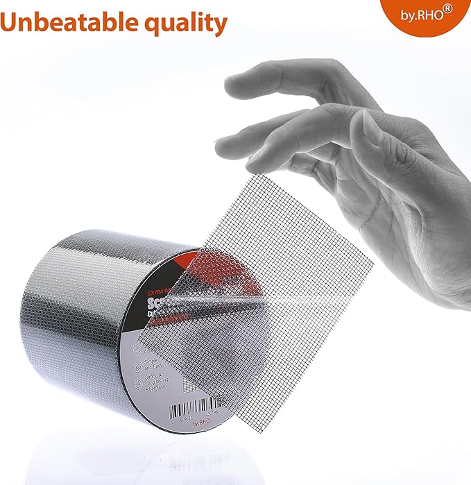 by.RHO Screen Repair Tape, Extra Wide, Adhesive & Waterproof, Fiberglass - Image 6