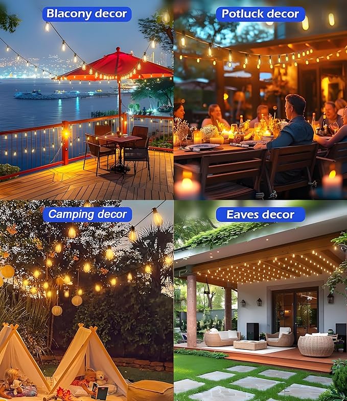 Tenmiro 100FT LED Outdoor String Lights - Image 7