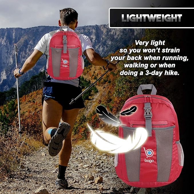 Bago Lightweight Small Hiking Backpack - Image 5