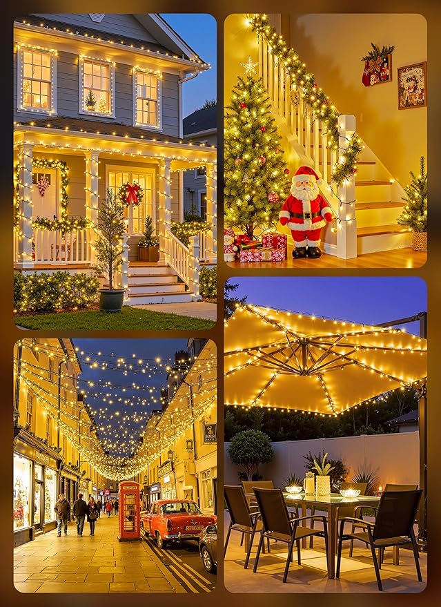 Brightown 2 Pack Solar String Lights Outdoor Waterproof, 80FT 200 LED Solar - Image 7