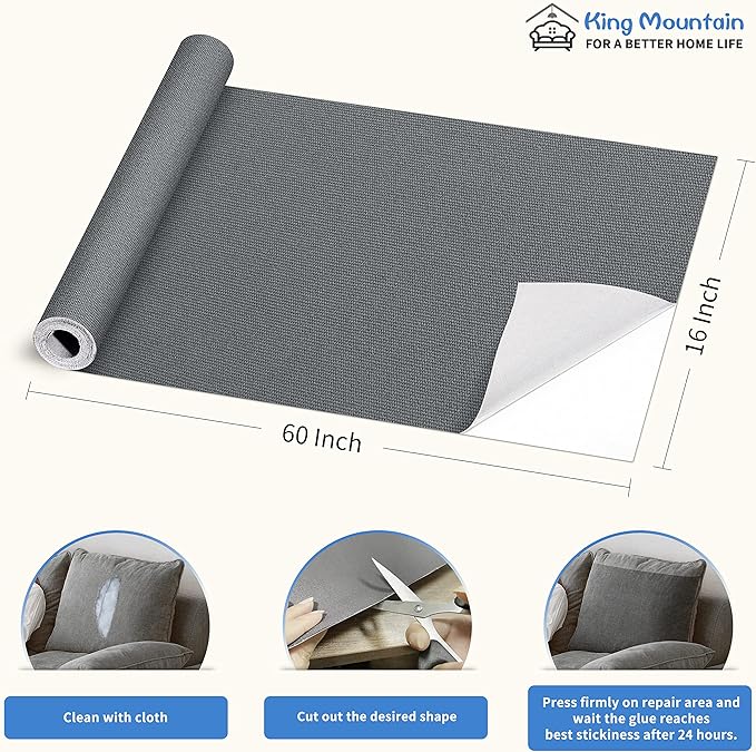 KING MOUNTAIN Canvas Repair Patch 16×60 Inch Self-Adhesive Waterproof Fabric - Image 4