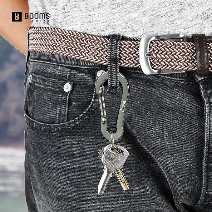Booms Fishing CC5 Multi-Use Carabiner Clips, 10 Pack 2.3"/ 3.1" Caribeener Clips - Image 3