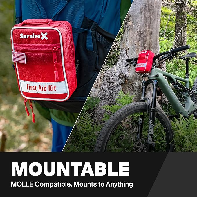 SurviveX Small First Aid Kit for Car, Travel & Home - Image 7