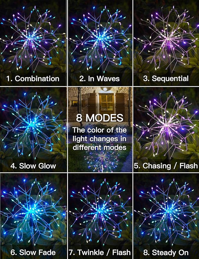 suddus Solar Garden Lights Outdoor Waterproof Decorative, Solar Fairy Lights - Image 5