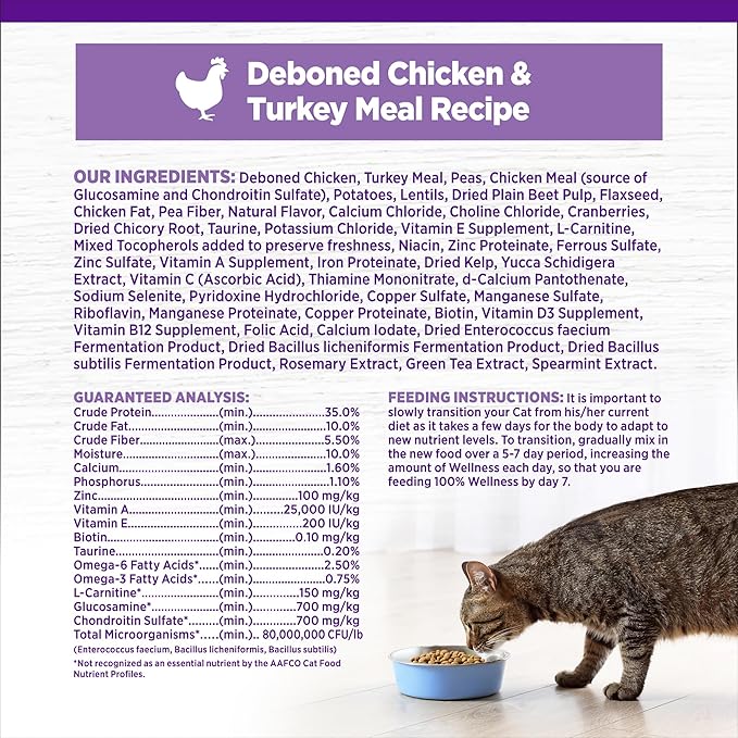 Wellness Complete Health Healthy Weight Adult Dry Cat Food - Image 5