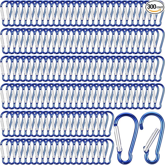 Yaocom 300 Pcs 2" Carabiner Bulk Small Carabiner Clip by Yaocom