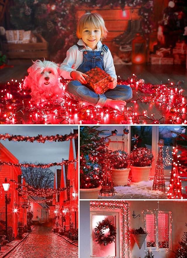 Minetom Solar String Lights Outdoor, 40FT 100 LED String Lights Solar Powered - Image 5