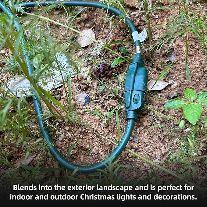 YOJOE Indoor Outdoor Extension Cord, 3 Prong 13A Weatherproof Power Cord - Image 4