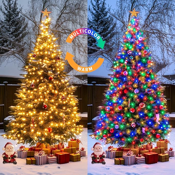 JMEXSUSS 2 Pack Solar String Lights Outdoor Waterproof, Total 66 FT 200 LED - Image 2