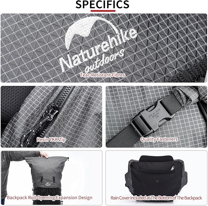 Naturehike 45L Rock Internal Frame Hiking Backpack - Image 6