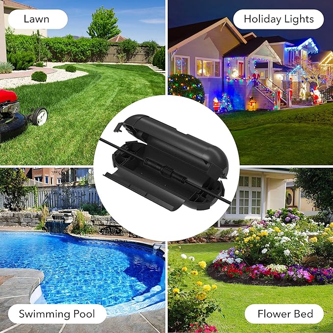 BN-LINK Outdoor Extension Cord Safety Cover, Cord Connector Protector Waterproof - Image 8