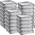 Macarrie 100 Pack Emergency Thermal Blankets Silver Foil Survival Blanket Kit by Macarrie