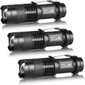 ULTRAFIRE 3 Pack Mini Flashlights Focus Adjustable SK68 Single Mode Tactical by ULTRAFIRE