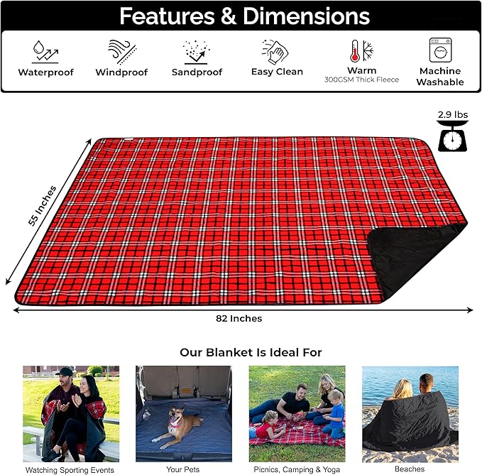 BRAWNTIDE Large Outdoor Waterproof Blanket - Image 2