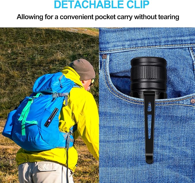 DARKBEAM LED Flashlight Rechargeable USB 2000 High Lumens, Small and Bright - Image 7