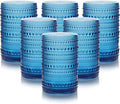 HomeVogue 15 oz Blue Hobnail Drinking Glasses by HomeVogue