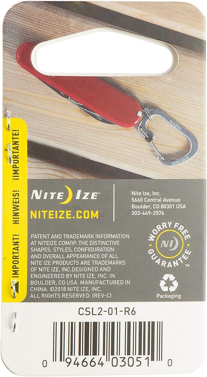 Locking Carabiner Clip, 1-3/32 in - Image 5