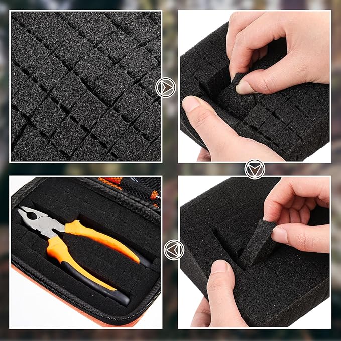 Relaxweex EVA Hard Case with Customizable Foam 12.6 x 8.3 x 3.5 Inch Protective - Image 4
