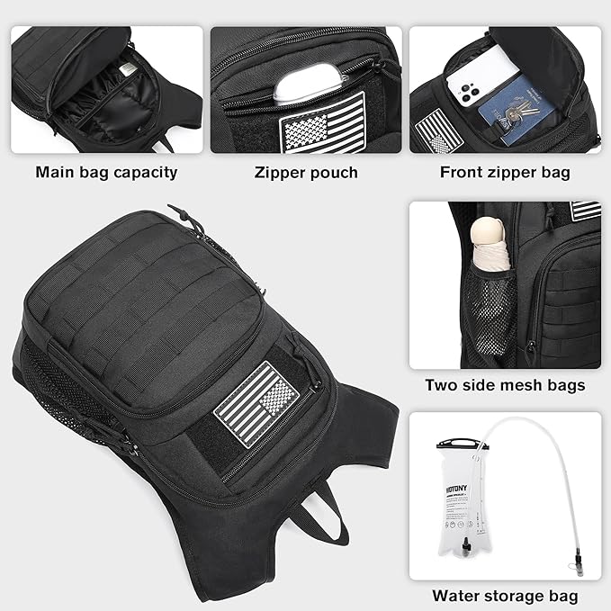 wotony Hydration Backpack with Water Bladder - Image 5