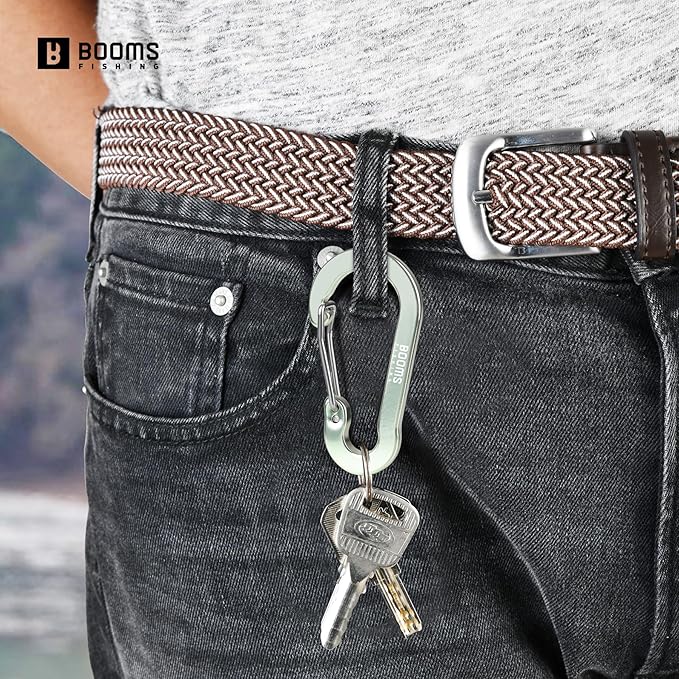Booms Fishing CC5 Multi-Use Carabiner Clips, 10 Pack 2.7" Small Caribeener Clips - Image 4