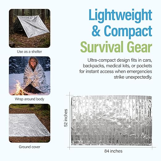 Primacare CB-6841 Emergency Foil Mylar Thermal Blanket - Image 7