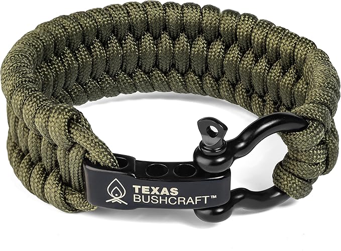 Texas Bushcraft Firecraft Cord Survival Bracelet – Paracord Bracelet by TexasBushcraft