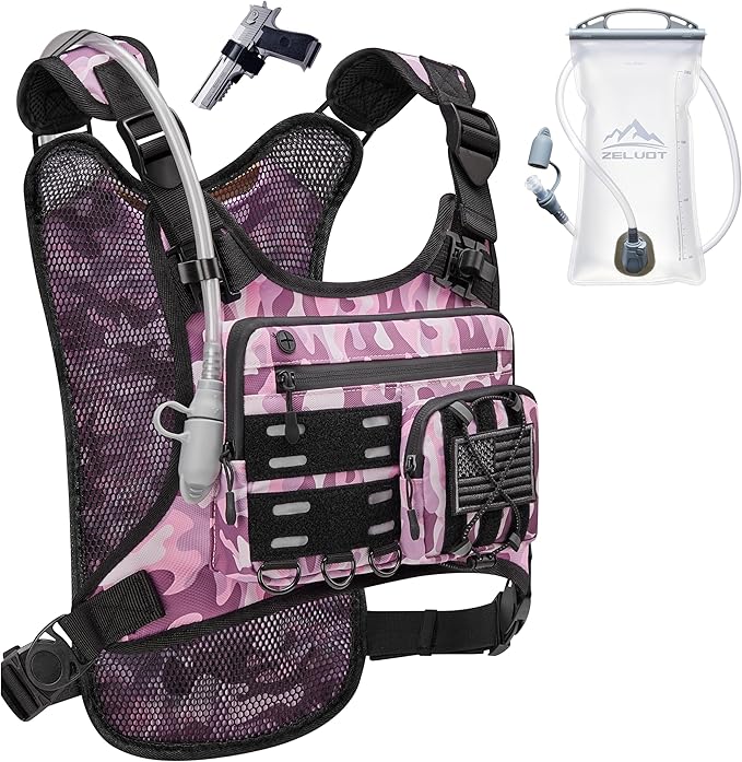 Zelvot Running Vest with 2L Water Bladder, Hydration Backpack, U.S. Original by Zelvot