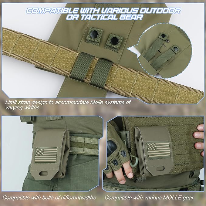 Tactical Dump Pouch for Battle Belt & MOLLE Systems | Foldable Mag Pouch - Image 5