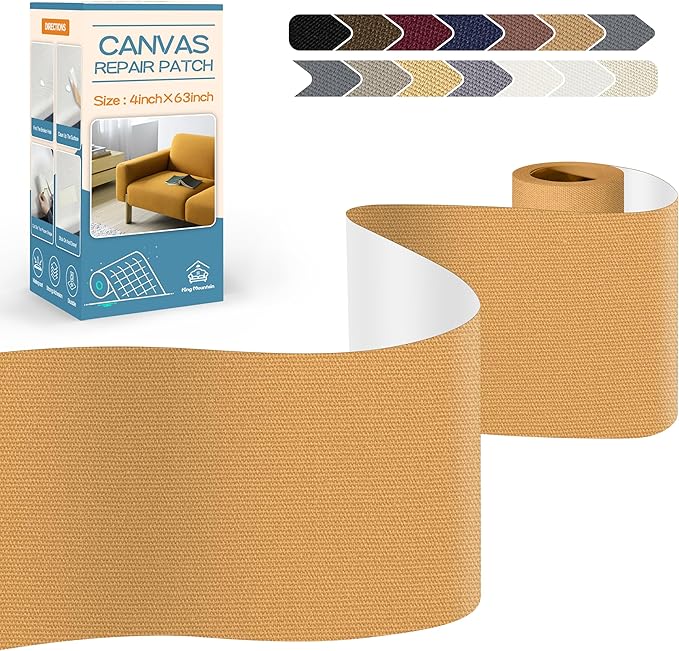 KING MOUNTAIN Canvas Repair Tape, Outdoor Gear Patch, 4×63 Inches, Waterproof by ForABetterHomeLife