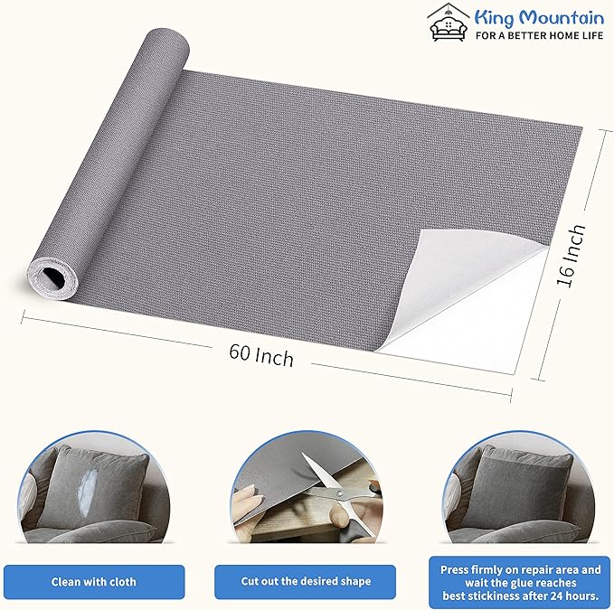 KING MOUNTAIN Canvas Repair Patch 16×60 Inch Self-Adhesive Waterproof Fabric - Image 4