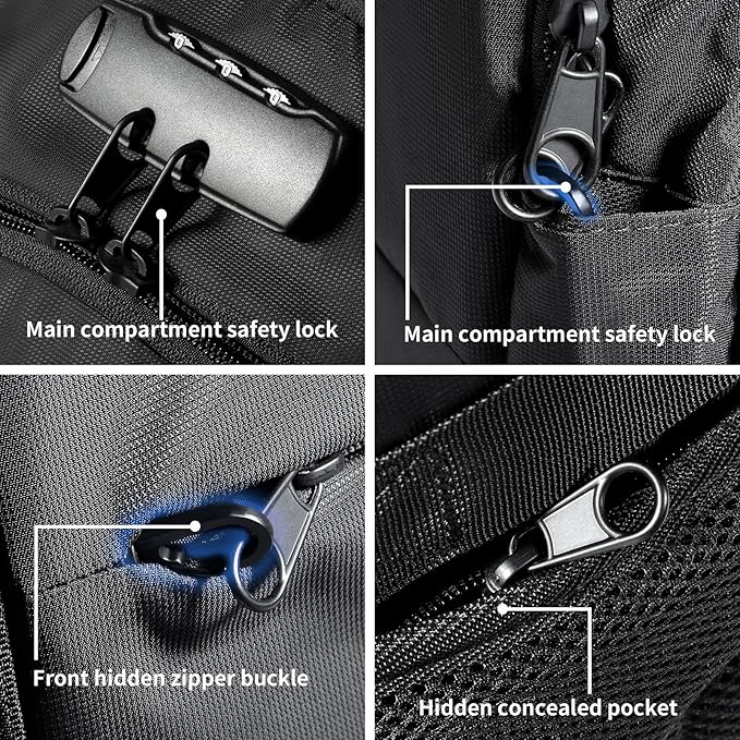 Tzowla 35 Liter Anti Theft Backpack - Image 5