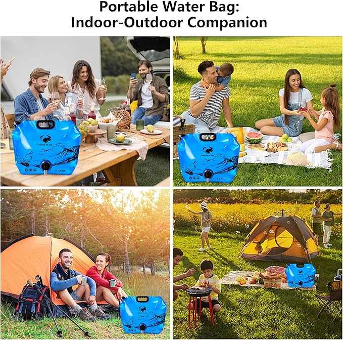 Collapsible 8L Water Storage Bag, BPA-Free Portable Folding Water Jug - Image 9