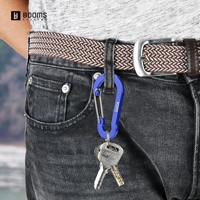 Booms Fishing CC5 Multi-Use Carabiner Clips, 10 Pack 2.3"/ 3.1" Caribeener Clips - Image 3