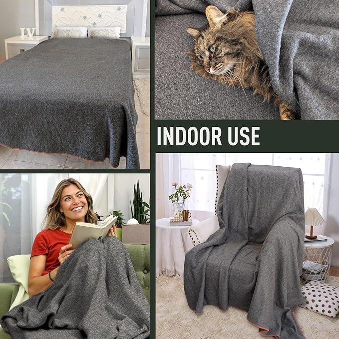Large Military Wool Blanket - Image 3