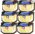 TECKNET 231 LED Motion Sensor Outdoor Lights, 6 Pack, 300° Solar Security Wall by Tecknet