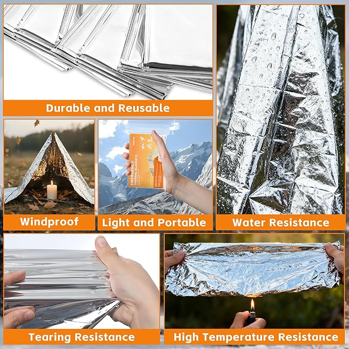 6 Pack Emergency Blankets - Image 4